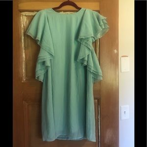ASOS size 12 shift dress with flutter sleeves